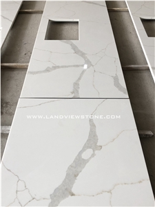 Calacatta Gold White Quartz