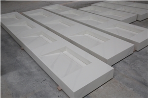 Calacatta Marble Pattern Acylic Solid Surface Countertop