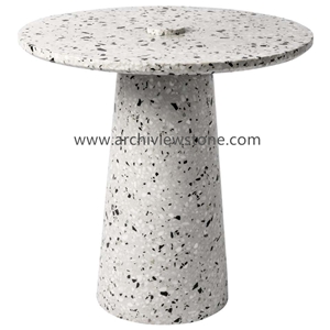 Classic Light Grey Cement Terrazzo Slab Tiles