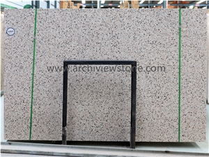 Light Beige Terrazzo Cement Slabs Colorful Cement Tiles