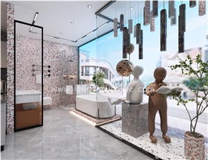 Precast Terrazzo Paver Artificial Stone Floor And Wall Tiles