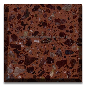 Red Terrazzo Slab Red Terrazzo Glass Tiles