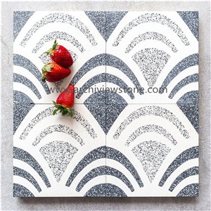 White Terrazzo Cement Wall Floor Tiles