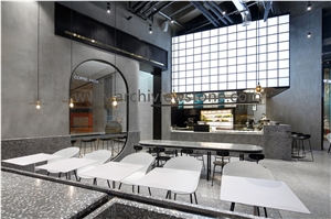 White Terrazzo Cement Wall Floor Tiles