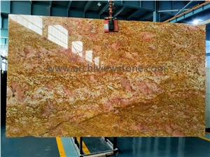 Golden Imperial Gold Granite Yellow Granite Slabs