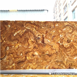 Gold Artificial Stone Decorative Acrylic Table Top