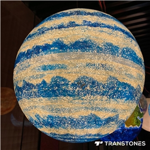 LED Lunar Lighting Lamp Backlit Slab Onyx For Chandelier