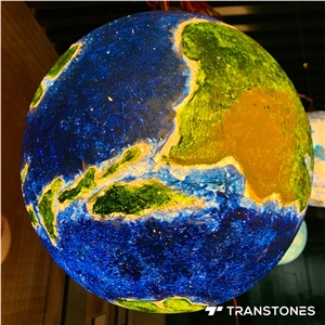 Translucent Onyx Marble 3D Night Light Lamp For Lightbox