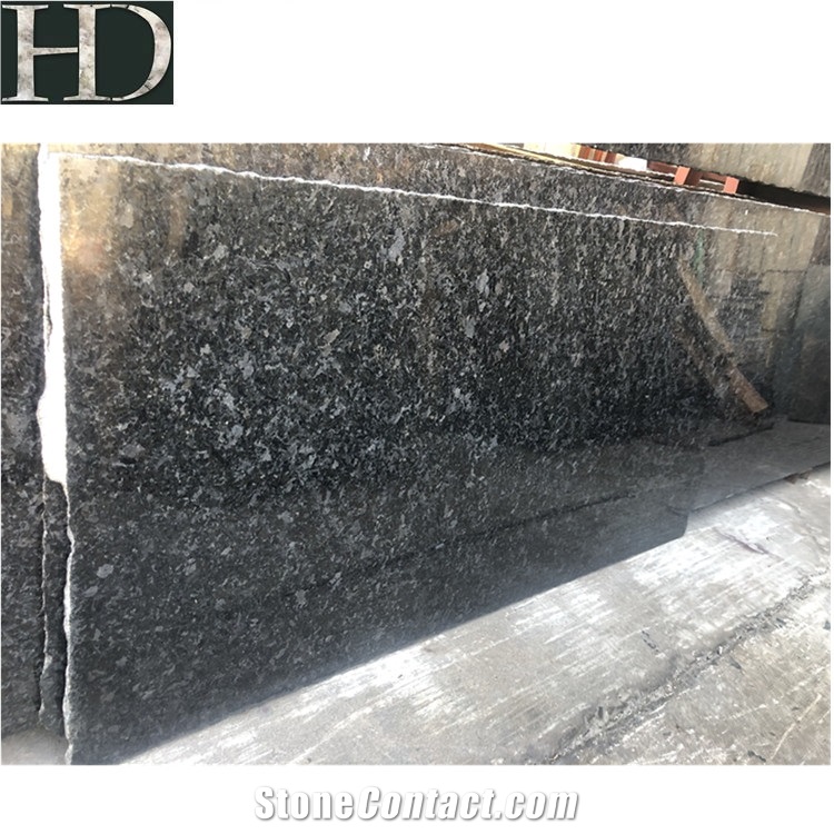 Angola Black Granite Stone Slabs & Tiles For Decoration