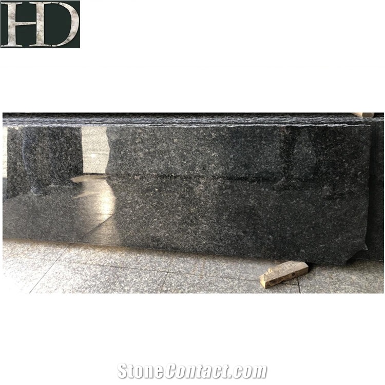 Angola Black Granite Stone Slabs & Tiles For Decoration