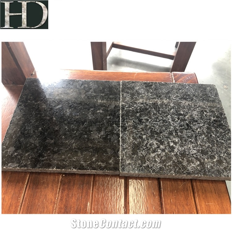 Angola Black Granite Stone Slabs & Tiles For Decoration