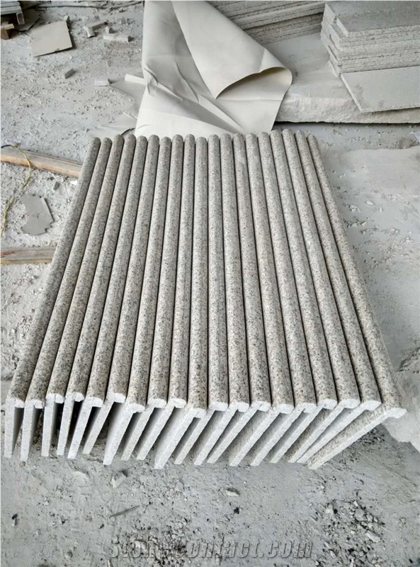 G682 Rusty Yellow Granite Stone Stair Tread Riser Tile Paver