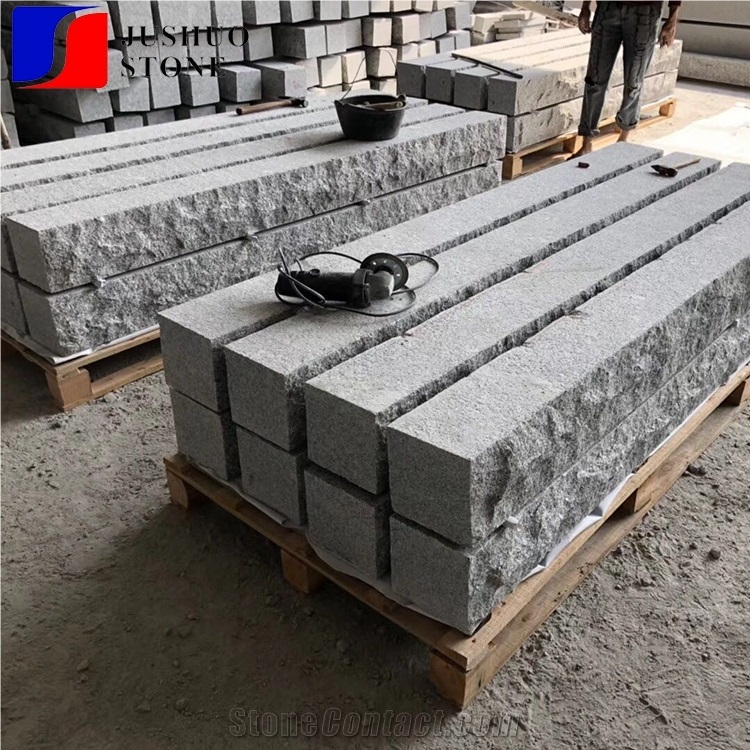 Grey Granite 603 Tiles Light Grey Flamed Sawn Natural Kerbs