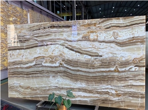 Amber Gold Marble Slab Wall Tile In China Stone Market