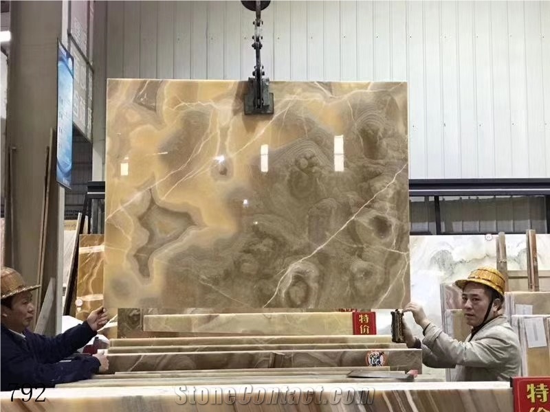 Coffee Onyx Brown Demirci Jade Slab In China Stone Market