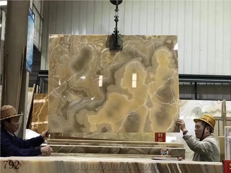 Coffee Onyx Brown Demirci Jade Slab In China Stone Market