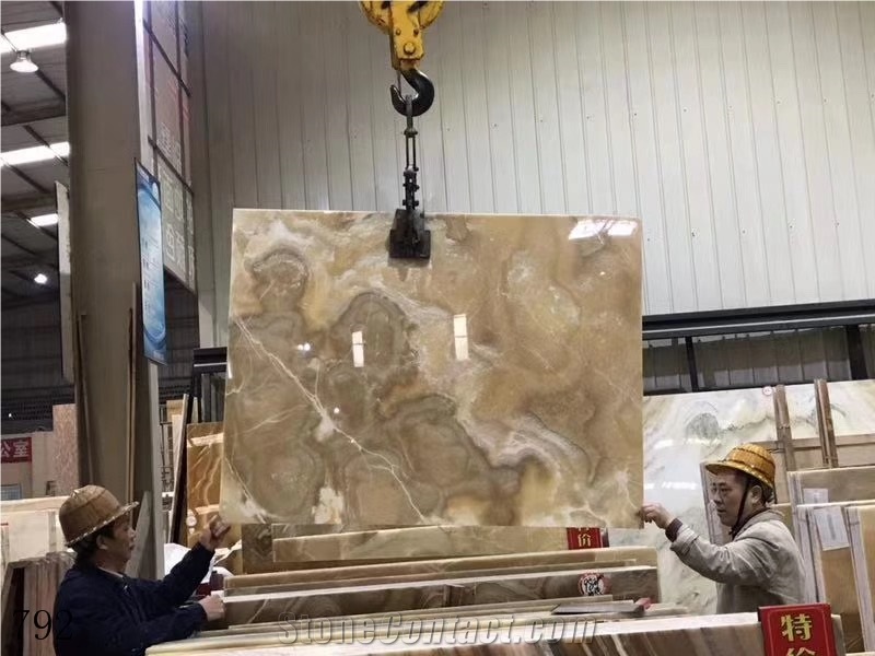 Coffee Onyx Brown Demirci Jade Slab In China Stone Market