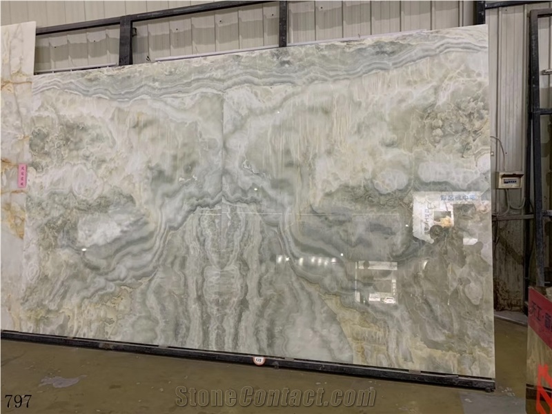 Light Green Jade Onyx Onice Persiano In China Stone Market