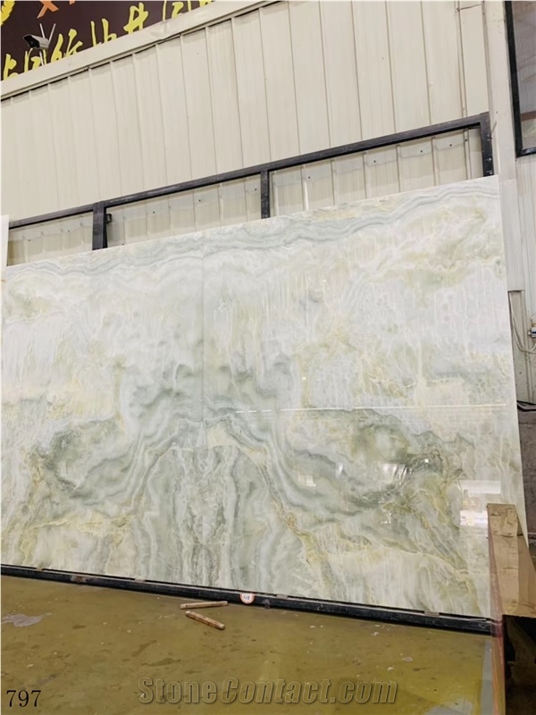 Light Green Jade Onyx Onice Persiano In China Stone Market