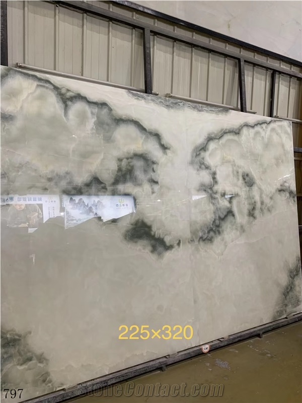 Light Green Jade Onyx Onice Persiano In China Stone Market