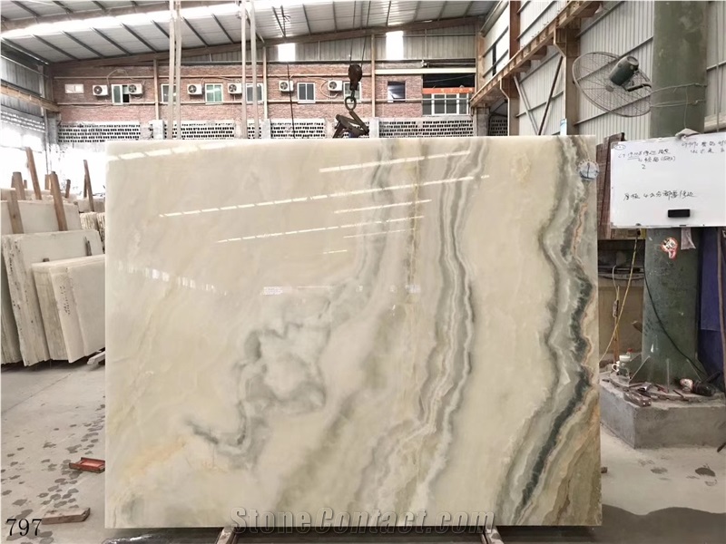 Light Green Jade Onyx Onice Persiano In China Stone Market