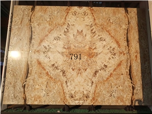 Snow Mountain Golden Slab Wall Tile In China Stoner Market
