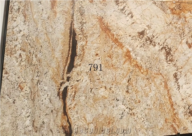 Snow Mountain Golden Slab Wall Tile In China Stoner Market