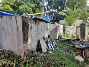 Rasa Lanka White Granite Blocks
