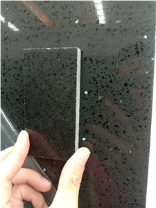 Artificial Quartz  Sparkle Black Quartz Bathroom Vanity Tops
