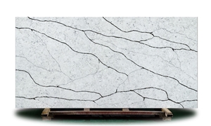 Grey Artificial Quartz Stone With Black Veins Quartz Slabs Grey Artificial Quartz Stone With Black Veins Quartz Slabs