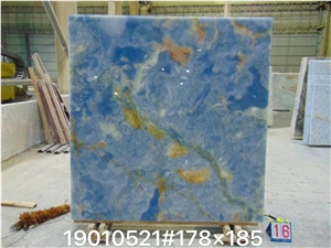 Beautiful Blue Onyx Slab Tile For Wall And Background