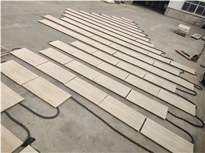 Beige Roma Travertine Slab Tiles Outside Cover