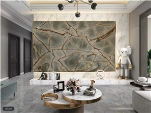 Brazil Blue Roma Quartzite Rectangle Table Top Dinner Use