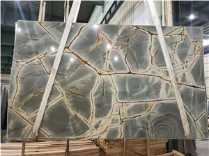 Brazil Blue Roma Quartzite Rectangle Table Top Dinner Use
