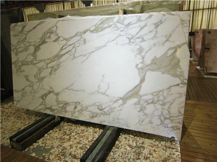 Calacatta Gold Marble Tile For Prefab Kitchen Countertops