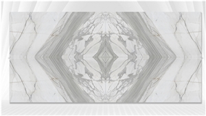 Calacatta Gold Marble Tile For Prefab Kitchen Countertops