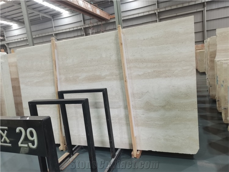 Classic Light Travertine Veincut - Mastic Filled&Honed Tile