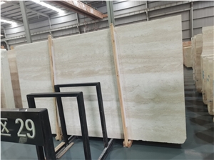 Classic Light Travertine Veincut - Mastic Filled&Honed Tile