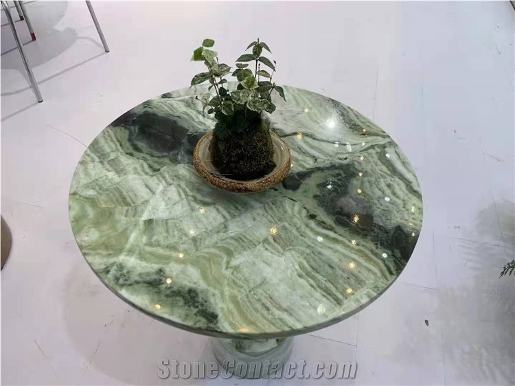 Ice Jade Marble Coffee Table, Ice Jade Marble Table Tops