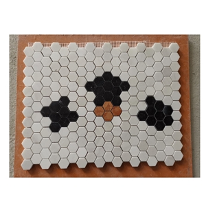 Natural Marble Mosaic Tile Flower Pattern Landry Floor Cover