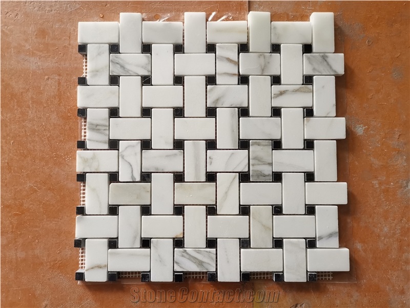 Natural Marble Mosaic Tile Flower Pattern Landry Floor Cover