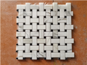 Natural Marble Mosaic Tile Flower Pattern Landry Floor Cover