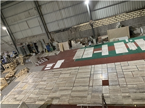 Natural Polished Silver Grey(Light)Travertine Tiles