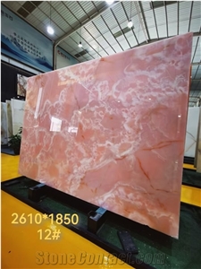 Pink Onyx For Bathroom Slab & Tiles