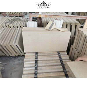 Yellow Natural Sandstone Tiles Outside Swimming Pool Coping