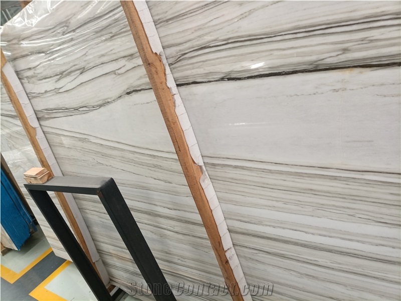 Marmara Equator Calacatta White Polish Marble Tiles Slabs