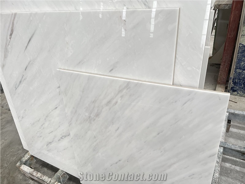 Ariston White Marble Laminated Ceramic Tiles Wall Cladding