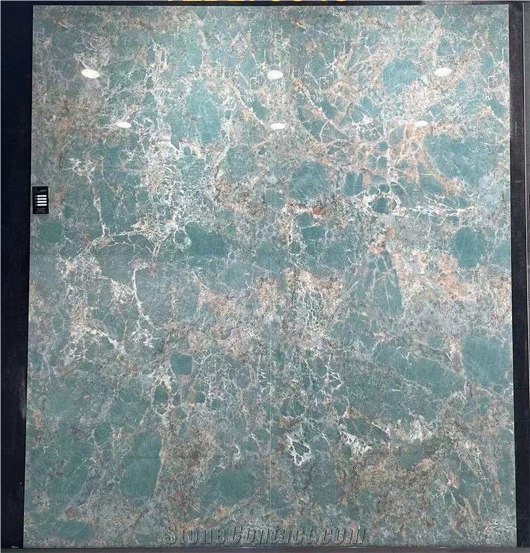 Artificial Sintered Stone Amazon Green Wall Background
