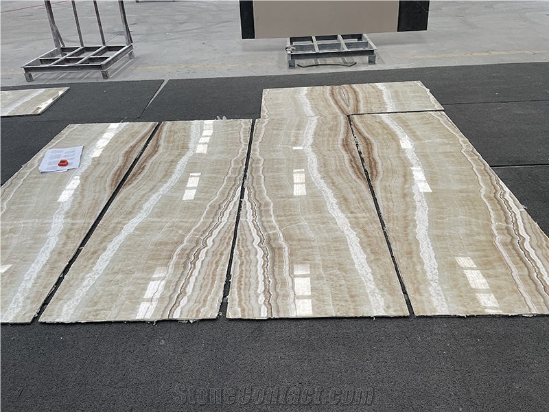 Beige Onyx Lightweight Panel For Wall Decor