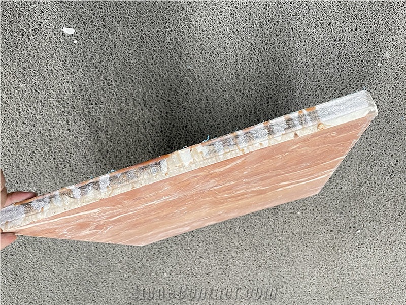 Orange Peel Red Marble Composite Panel For Wall Tile